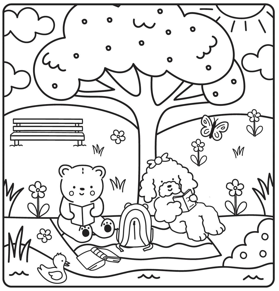 Sunny-Vibes-Rest-&-Relax-En-cozy-malebog-9788776430344